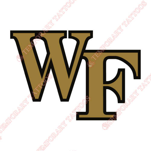 Wake Forest Demon Deacons Customize Temporary Tattoos Stickers NO.6880